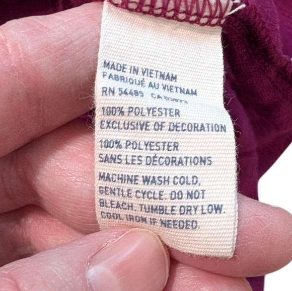 American Eagle Top Babydoll Y2K Womens S Bella Elena Layers Fairy Lace Magenta - Picture 9 of 10